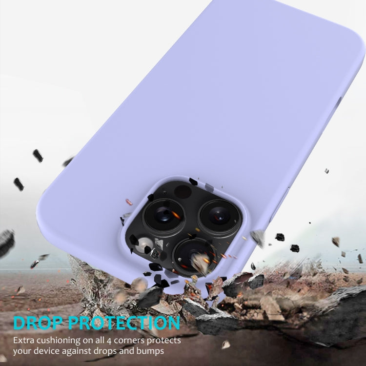 For iPhone 16 Pro Solid Color Silicone Phone Case