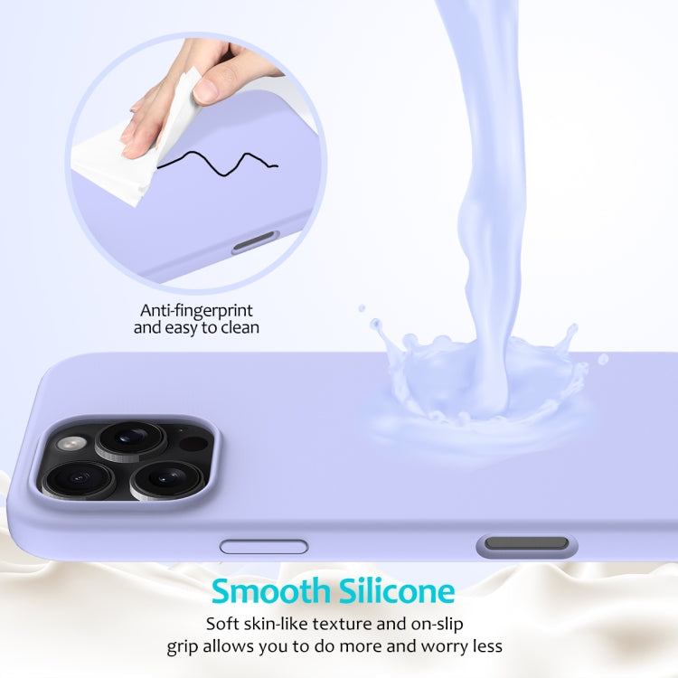For iPhone 16 Pro Solid Color Silicone Phone Case