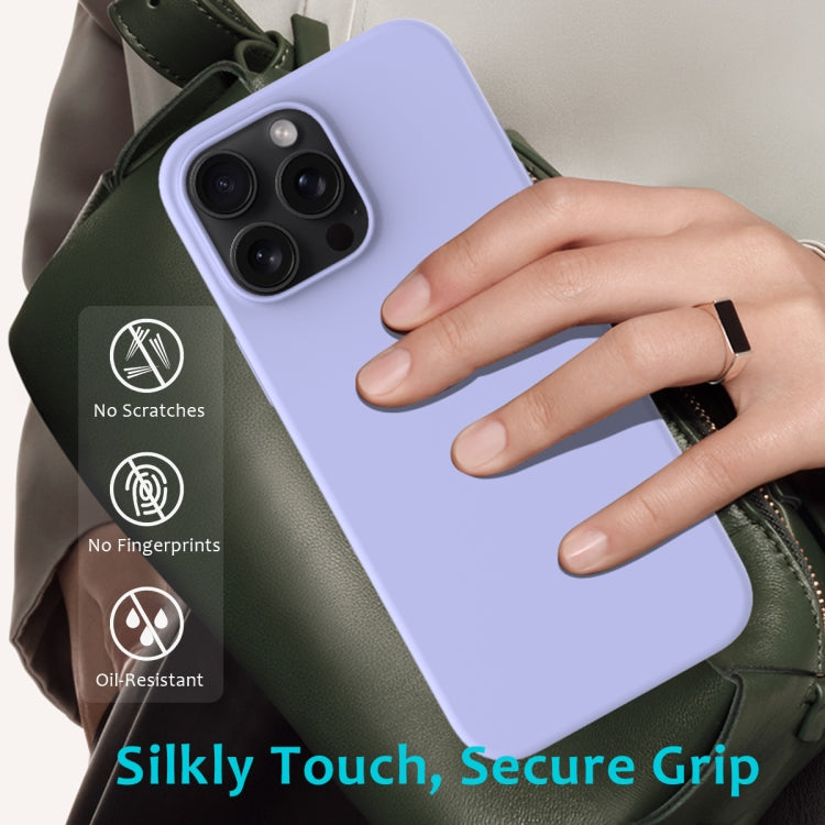 For iPhone 16 Pro Solid Color Silicone Phone Case
