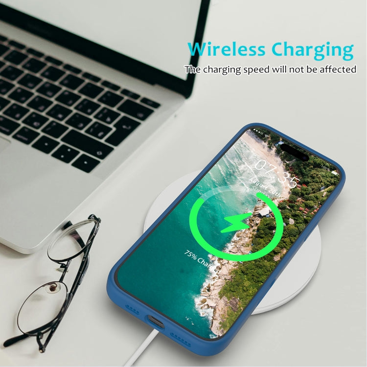 For iPhone 16 Pro Solid Color Silicone Phone Case