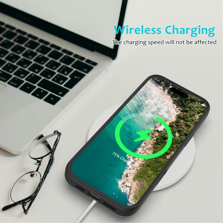 For iPhone 16 Pro Solid Color Silicone Phone Case