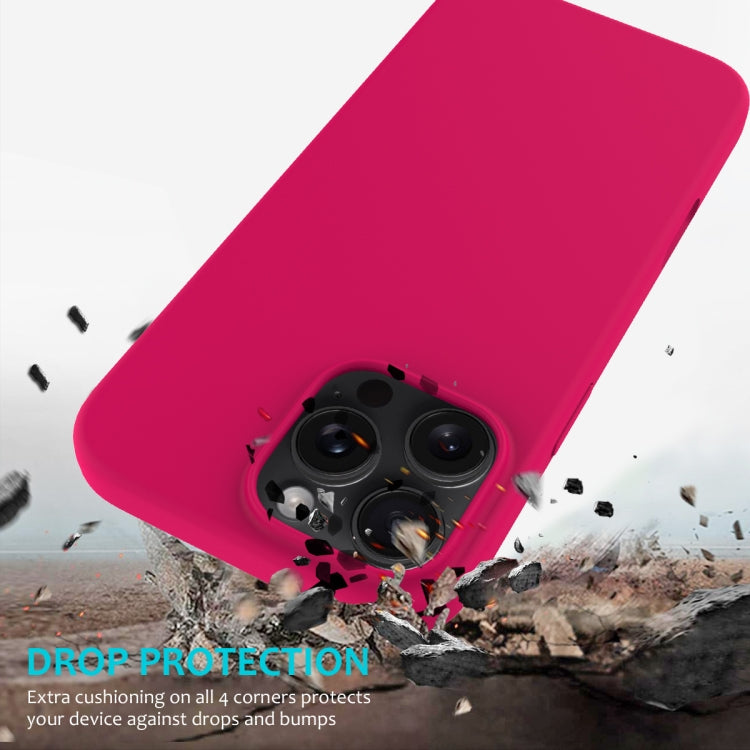 For iPhone 16 Pro Solid Color Silicone Phone Case