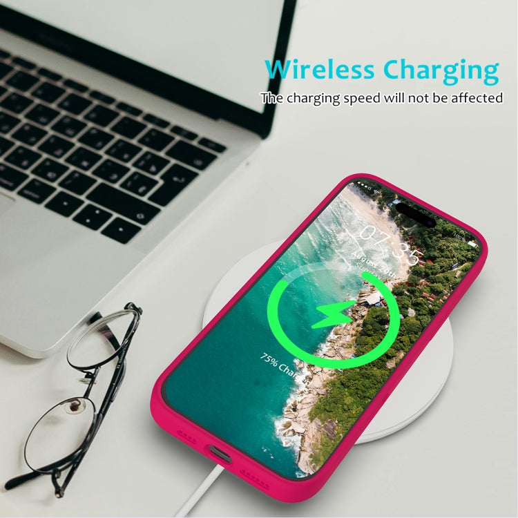 For iPhone 16 Pro Solid Color Silicone Phone Case