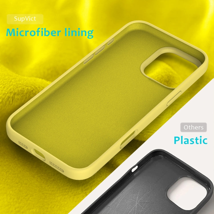For iPhone 16 Pro Solid Color Silicone Phone Case
