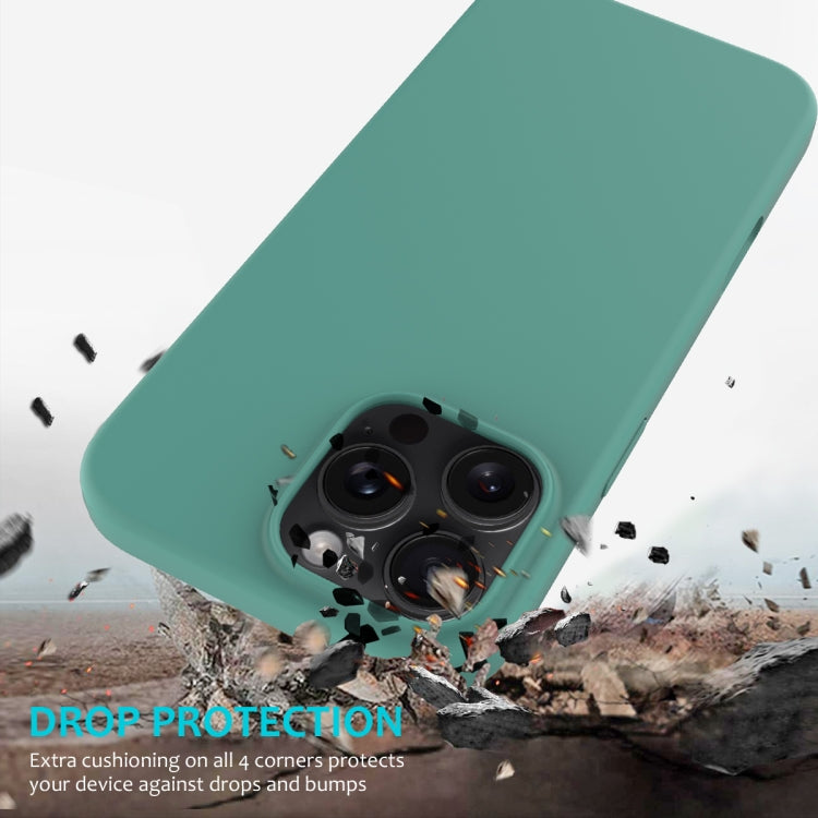 For iPhone 16 Pro Solid Color Silicone Phone Case