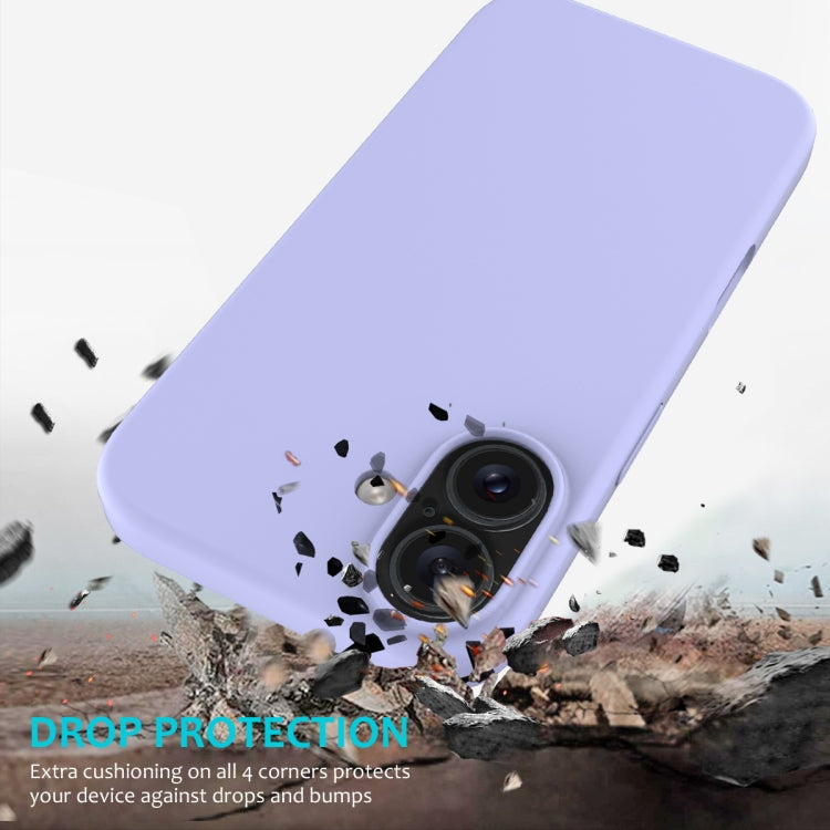 For iPhone 16 Plus Solid Color Silicone Phone Case