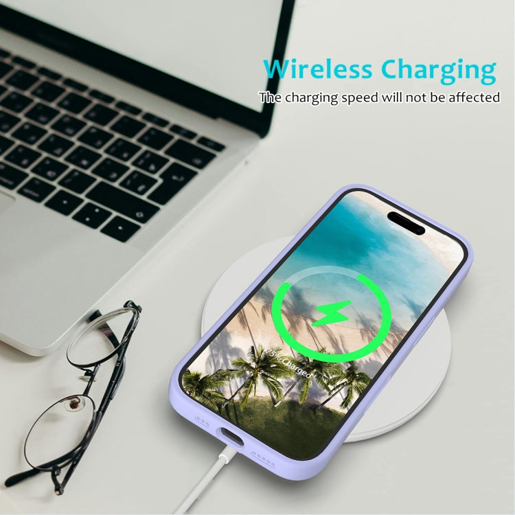For iPhone 16 Plus Solid Color Silicone Phone Case