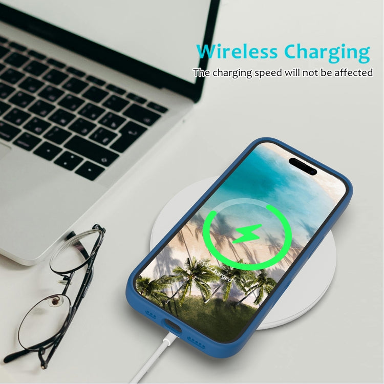 For iPhone 16 Plus Solid Color Silicone Phone Case
