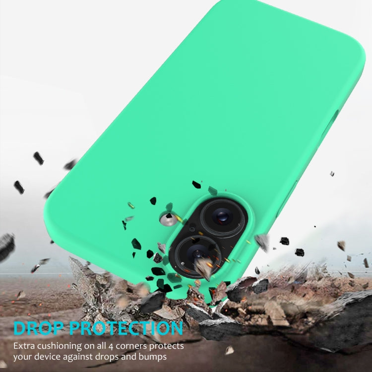 For iPhone 16 Plus Solid Color Silicone Phone Case
