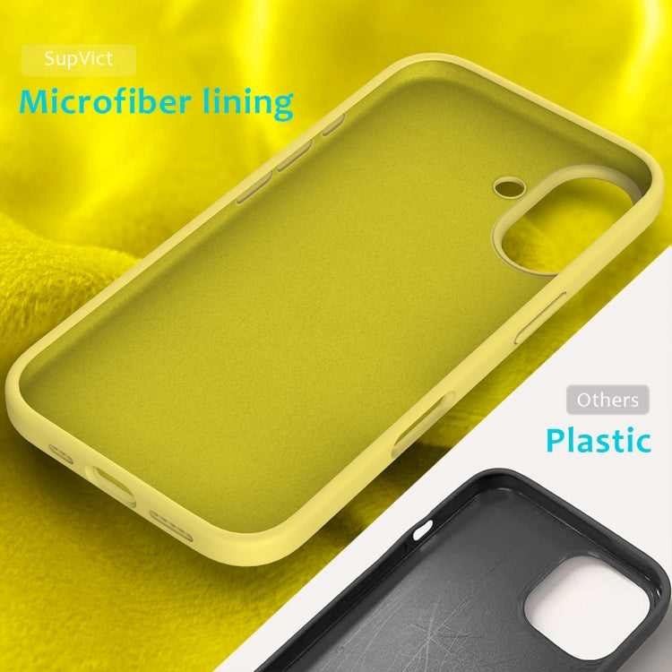 For iPhone 16 Plus Solid Color Silicone Phone Case