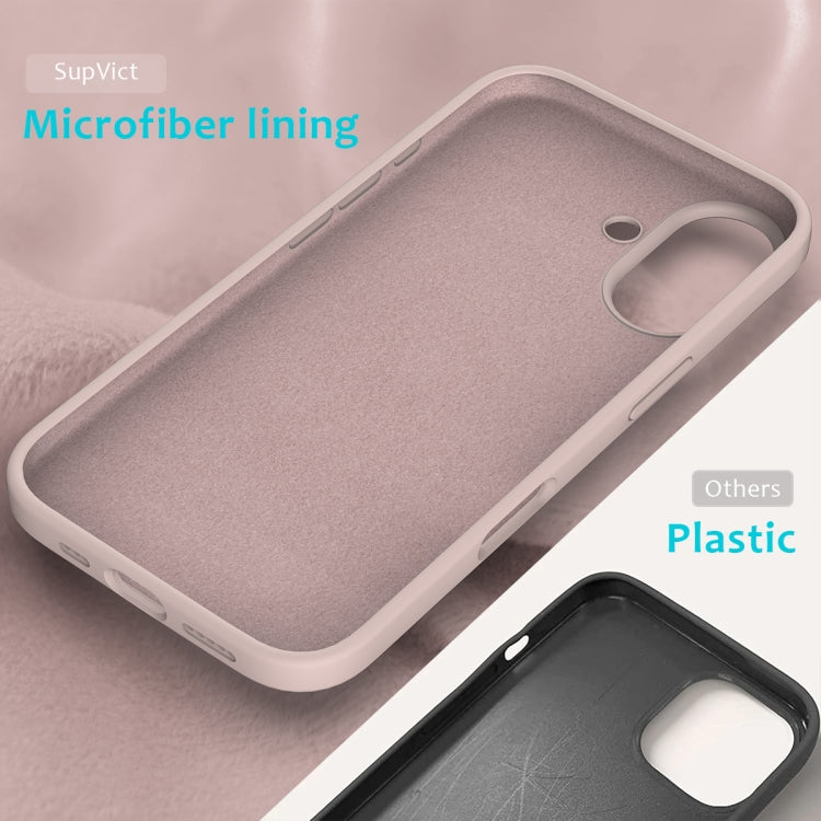 For iPhone 16 Plus Solid Color Silicone Phone Case