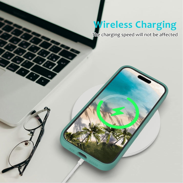 For iPhone 16 Plus Solid Color Silicone Phone Case