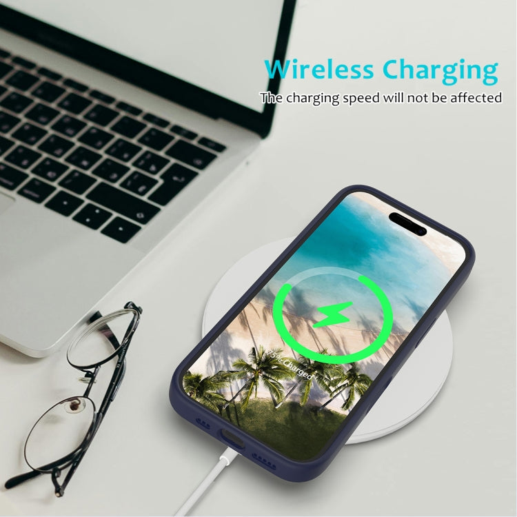For iPhone 16 Plus Solid Color Silicone Phone Case