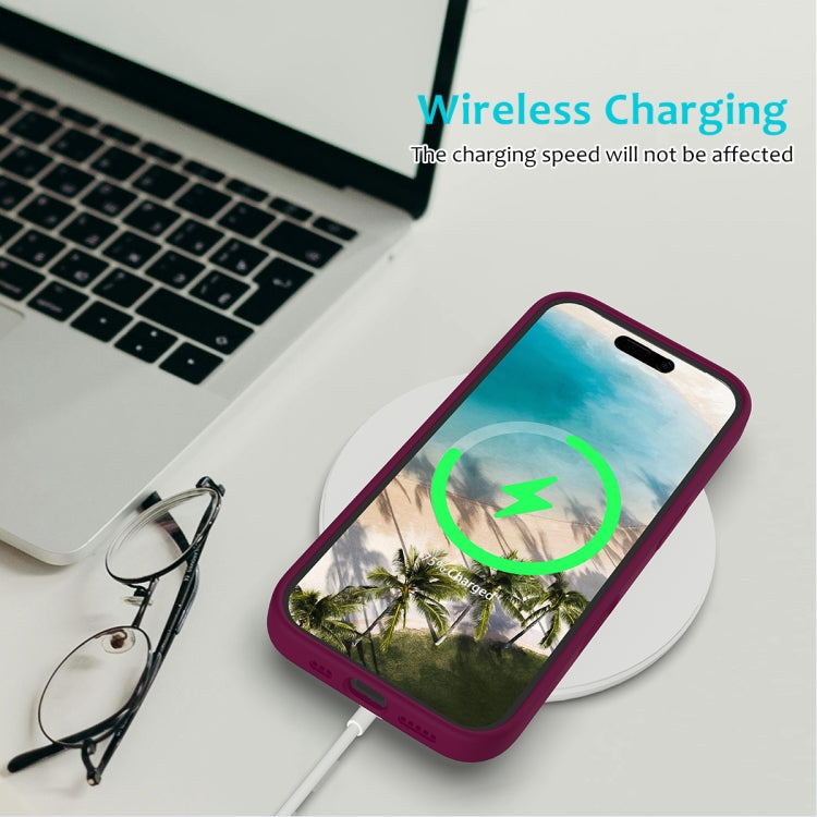 For iPhone 16 Plus Solid Color Silicone Phone Case
