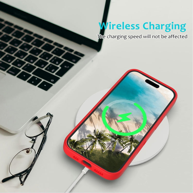 For iPhone 16 Solid Color Silicone Phone Case