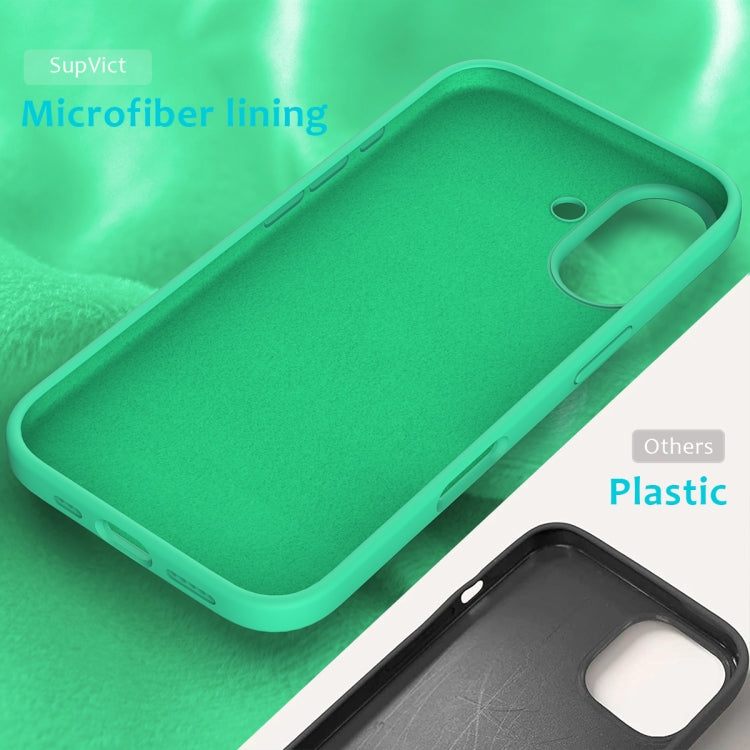 For iPhone 16 Solid Color Silicone Phone Case