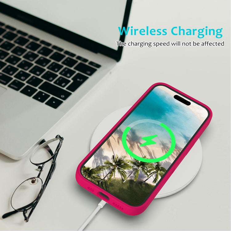 For iPhone 16 Solid Color Silicone Phone Case