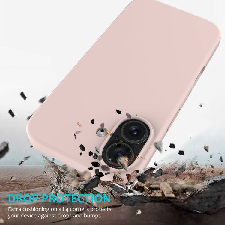 For iPhone 16 Solid Color Silicone Phone Case