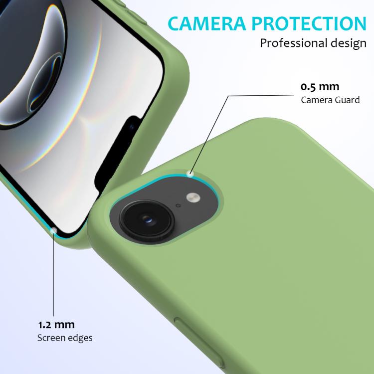 For iPhone 17e / 16e Solid Color Silicone Phone Case