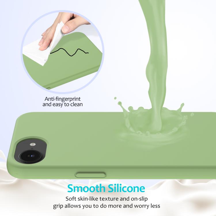 For iPhone 17e / 16e Solid Color Silicone Phone Case
