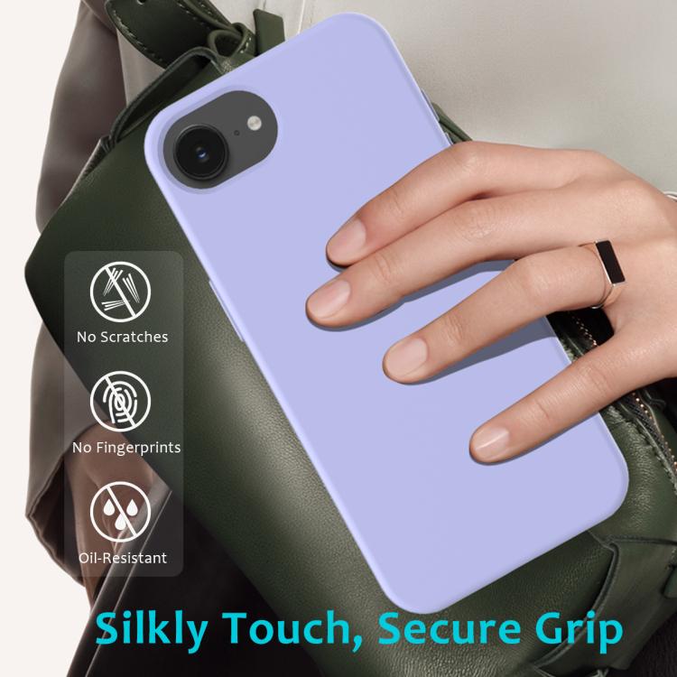 For iPhone 17e / 16e Solid Color Silicone Phone Case