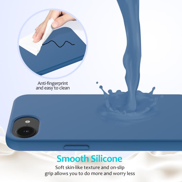 For iPhone 17e / 16e Solid Color Silicone Phone Case