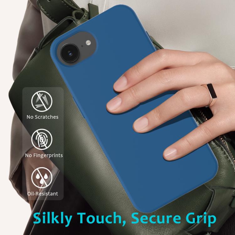 For iPhone 17e / 16e Solid Color Silicone Phone Case