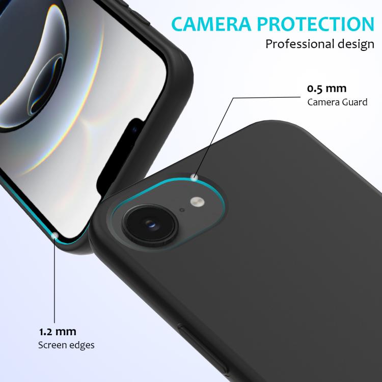 For iPhone 17e / 16e Solid Color Silicone Phone Case
