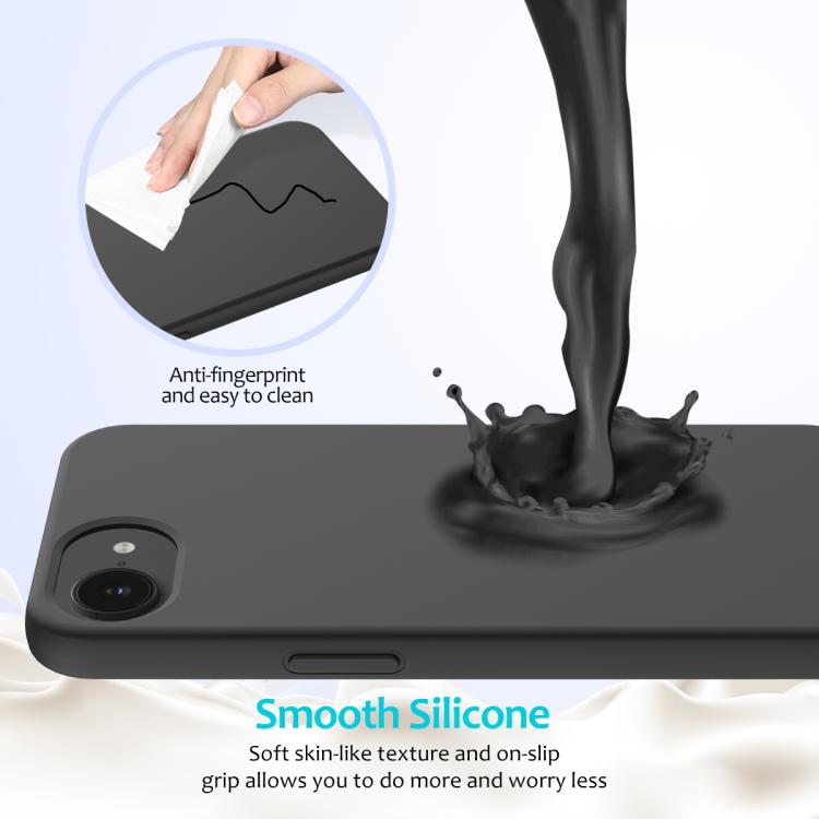 For iPhone 17e / 16e Solid Color Silicone Phone Case