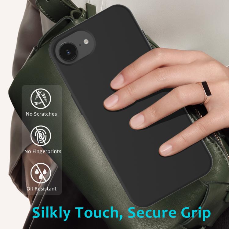 For iPhone 17e / 16e Solid Color Silicone Phone Case