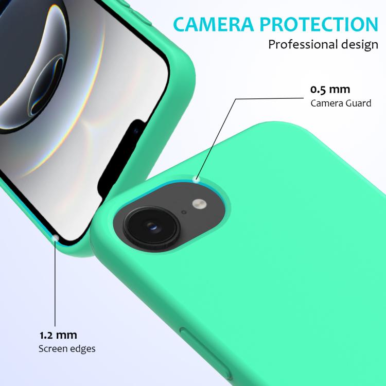 For iPhone 17e / 16e Solid Color Silicone Phone Case