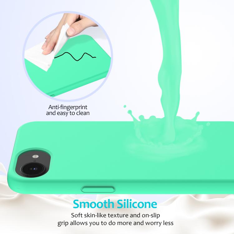 For iPhone 17e / 16e Solid Color Silicone Phone Case
