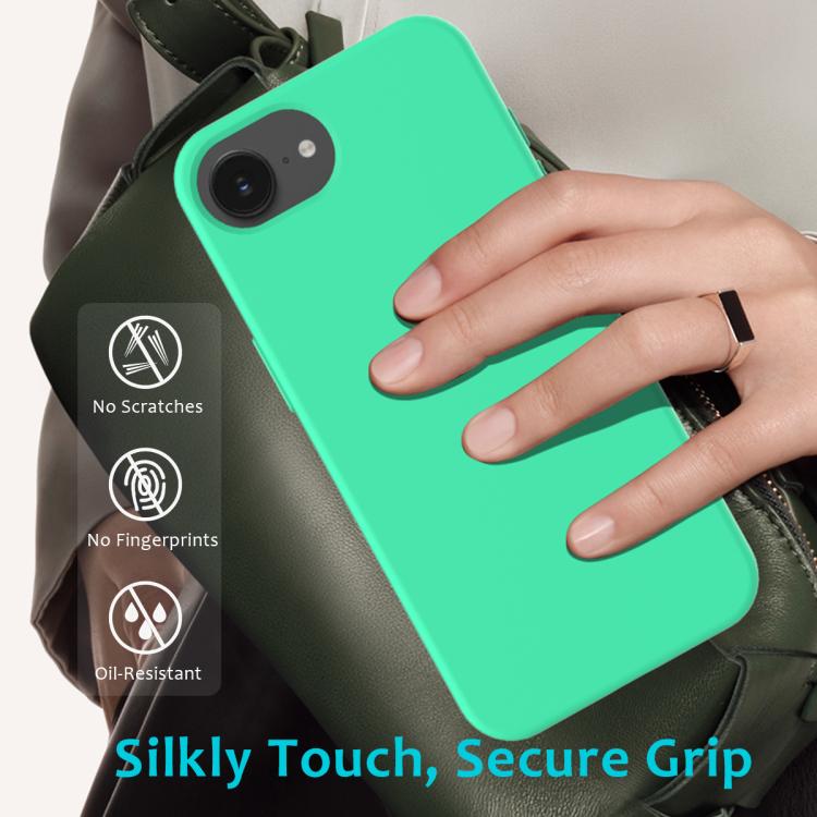 For iPhone 17e / 16e Solid Color Silicone Phone Case