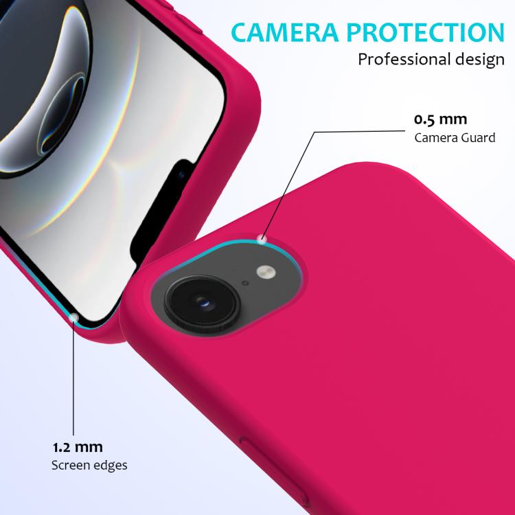 For iPhone 17e / 16e Solid Color Silicone Phone Case