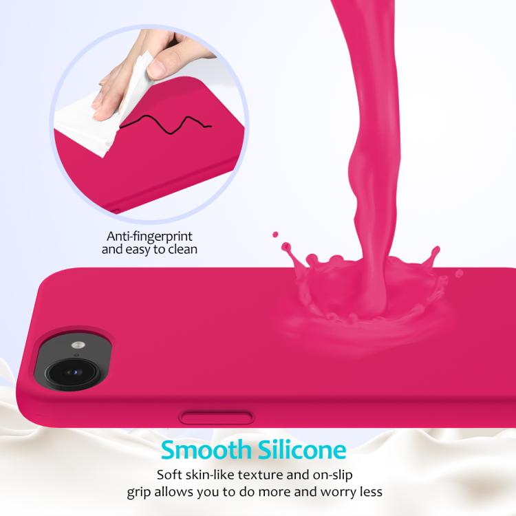For iPhone 17e / 16e Solid Color Silicone Phone Case