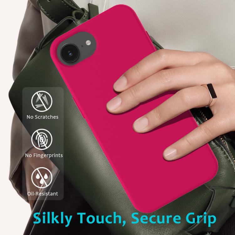 For iPhone 17e / 16e Solid Color Silicone Phone Case
