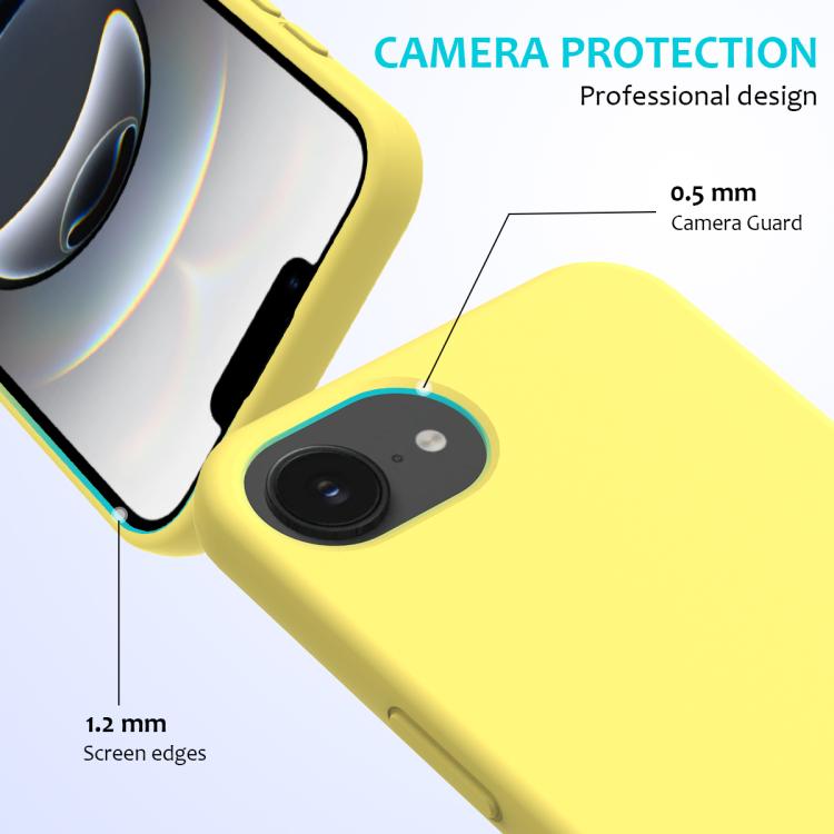 For iPhone 17e / 16e Solid Color Silicone Phone Case