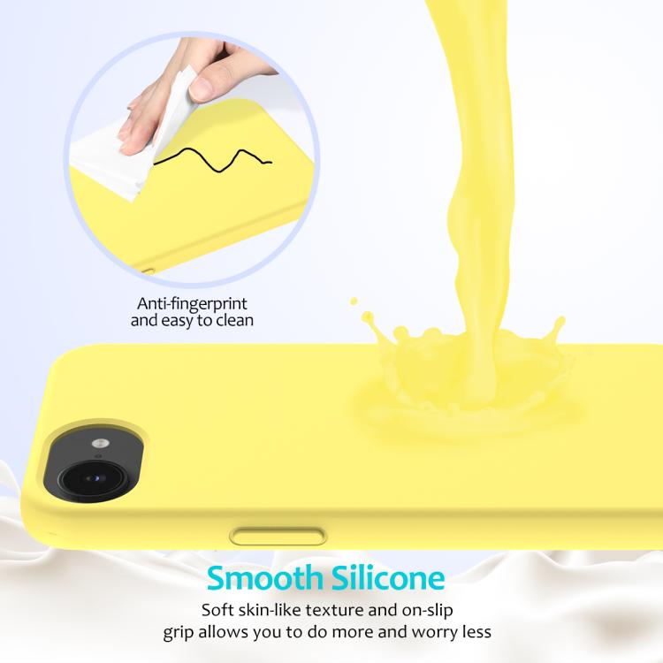 For iPhone 17e / 16e Solid Color Silicone Phone Case