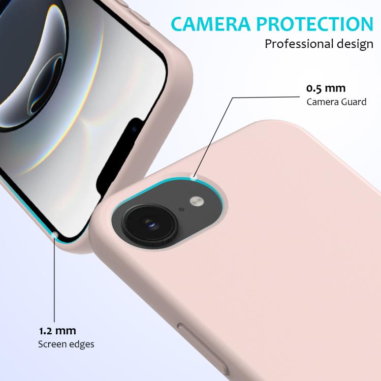 For iPhone 17e / 16e Solid Color Silicone Phone Case