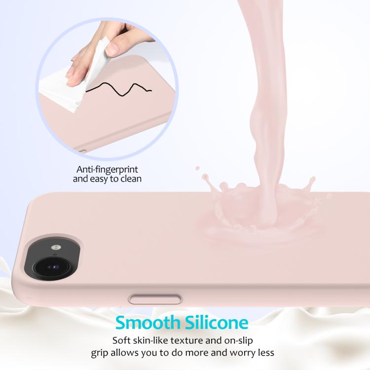 For iPhone 17e / 16e Solid Color Silicone Phone Case