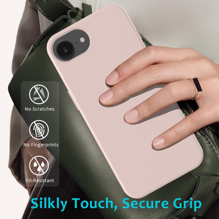 For iPhone 17e / 16e Solid Color Silicone Phone Case
