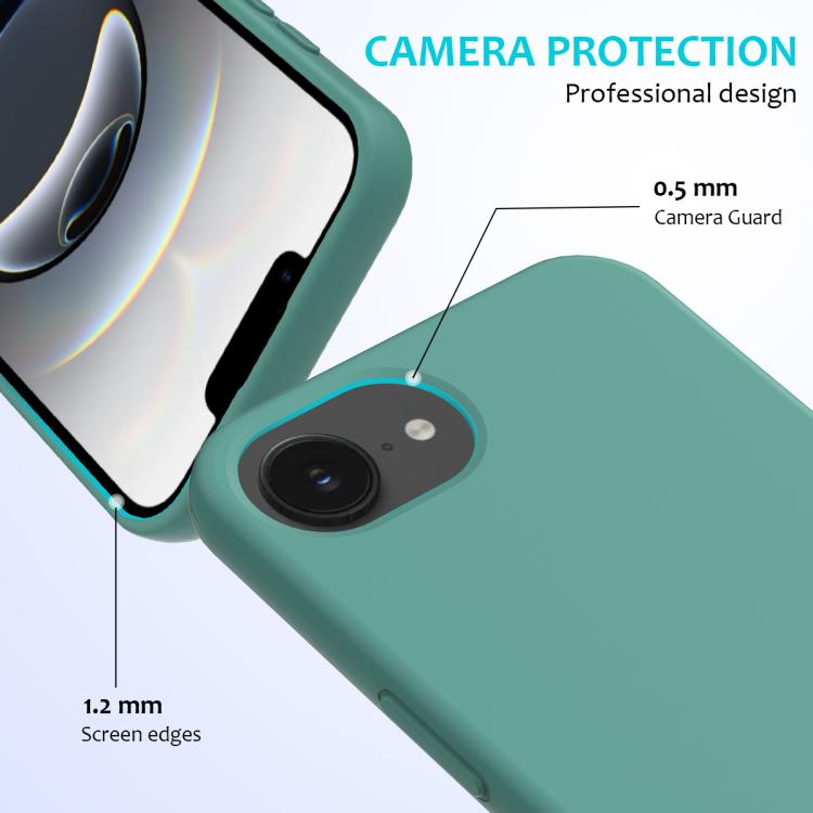 For iPhone 17e / 16e Solid Color Silicone Phone Case