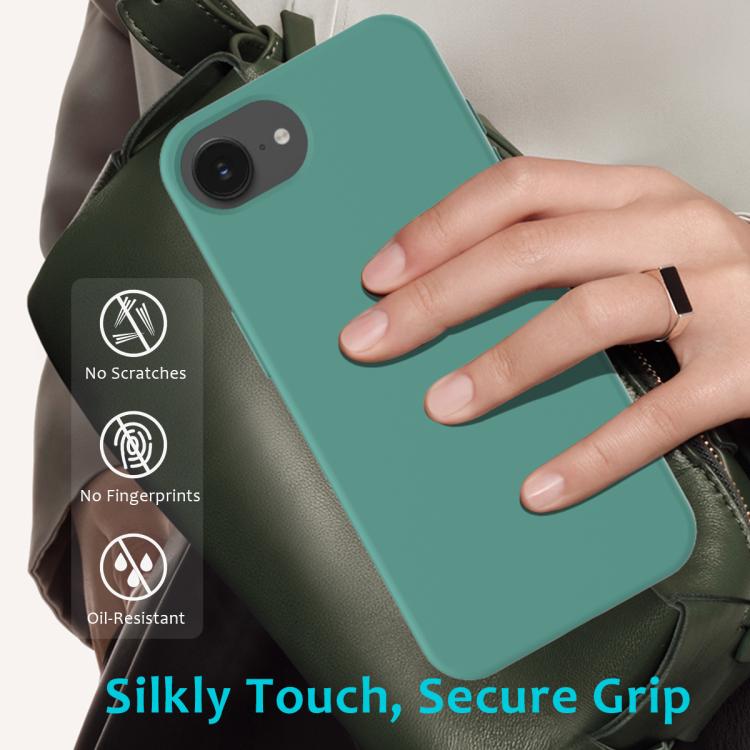 For iPhone 17e / 16e Solid Color Silicone Phone Case