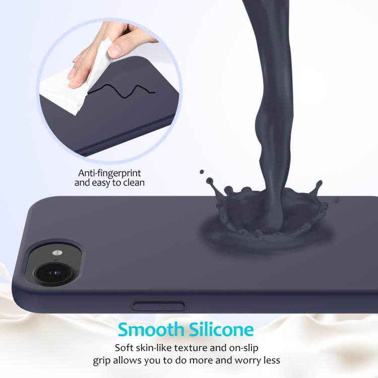 For iPhone 17e / 16e Solid Color Silicone Phone Case