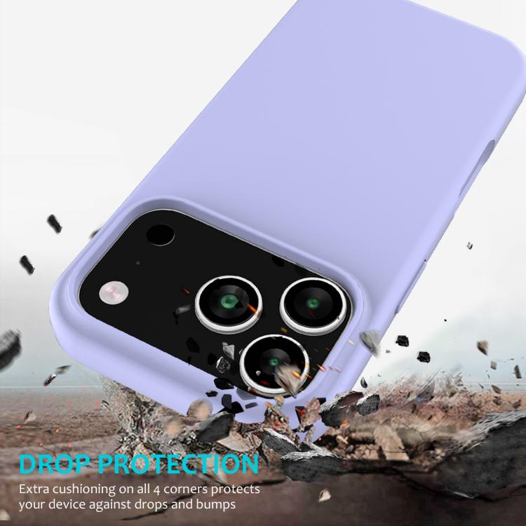 For iPhone 17 Pro Max Solid Color Silicone Phone Case
