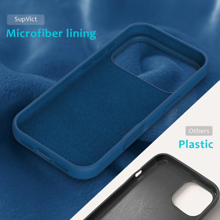 For iPhone 17 Pro Max Solid Color Silicone Phone Case