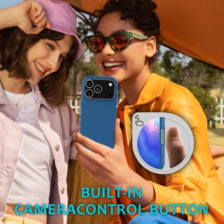 For iPhone 17 Pro Max Solid Color Silicone Phone Case