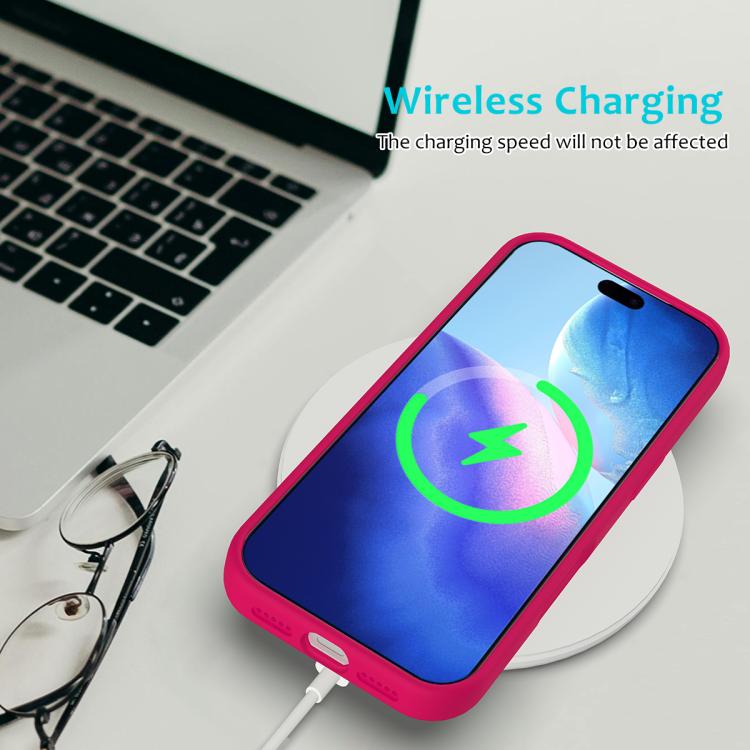 For iPhone 17 Pro Max Solid Color Silicone Phone Case