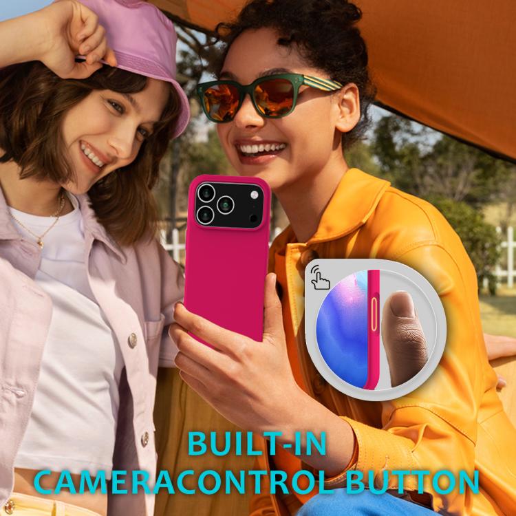 For iPhone 17 Pro Max Solid Color Silicone Phone Case