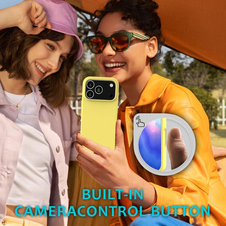 For iPhone 17 Pro Max Solid Color Silicone Phone Case